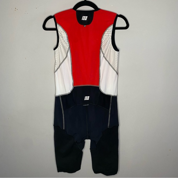 Women’s CEP Dynamic +Triathlon Compression Skinsuit Sz V (XL) NWT Black/Red NWT - Picture 2 of 14